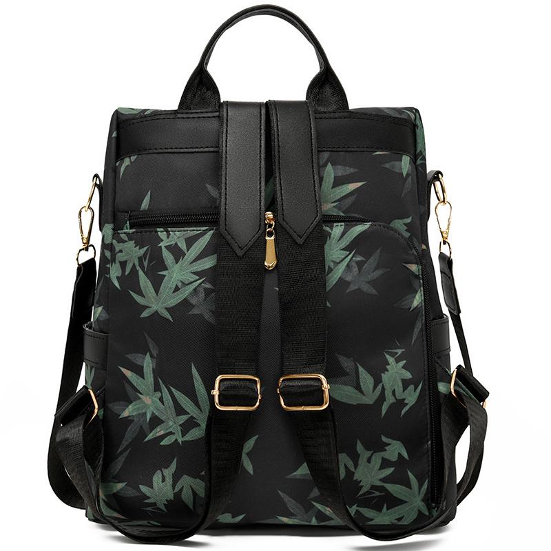 Oxford Backpack Print Women's Large Capacity Backpack Multi-Functional Shoulder Crossbody Bag