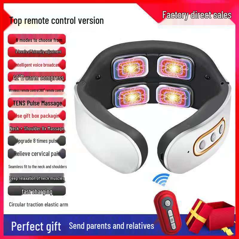 Умный электромагнитный импульсный массажер для шеи и позвоночника