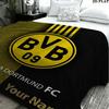 1PC Borussia Custom Name Patterned Flannel Blanket Suitable For All Seasons for Home Decor Warmth and Comfort Gifts Holiday Present