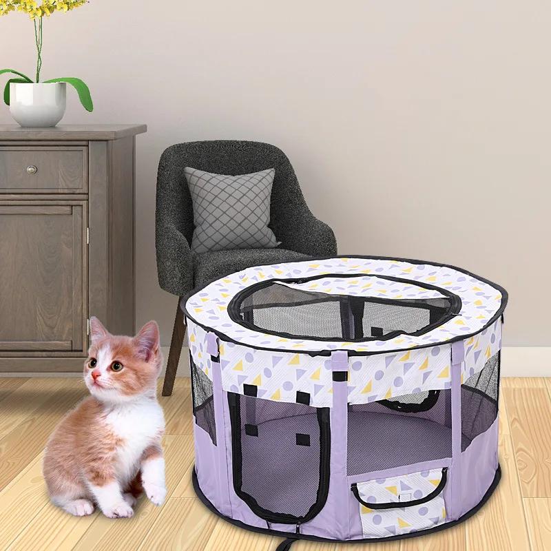 Pet Cat Kennels Fences Portable Dog Tent Houses for Small Large Dogs Folding Playpen Indoor Puppy Cage Dog Crate Delivery Room