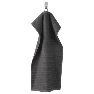 Полотенце для рук темно-серое, VAGSJON Hand Towel Dark Grey,