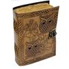 Винтажный кожаный журнал с тиснением совы, книга теней, гримуар, альбом для рисования