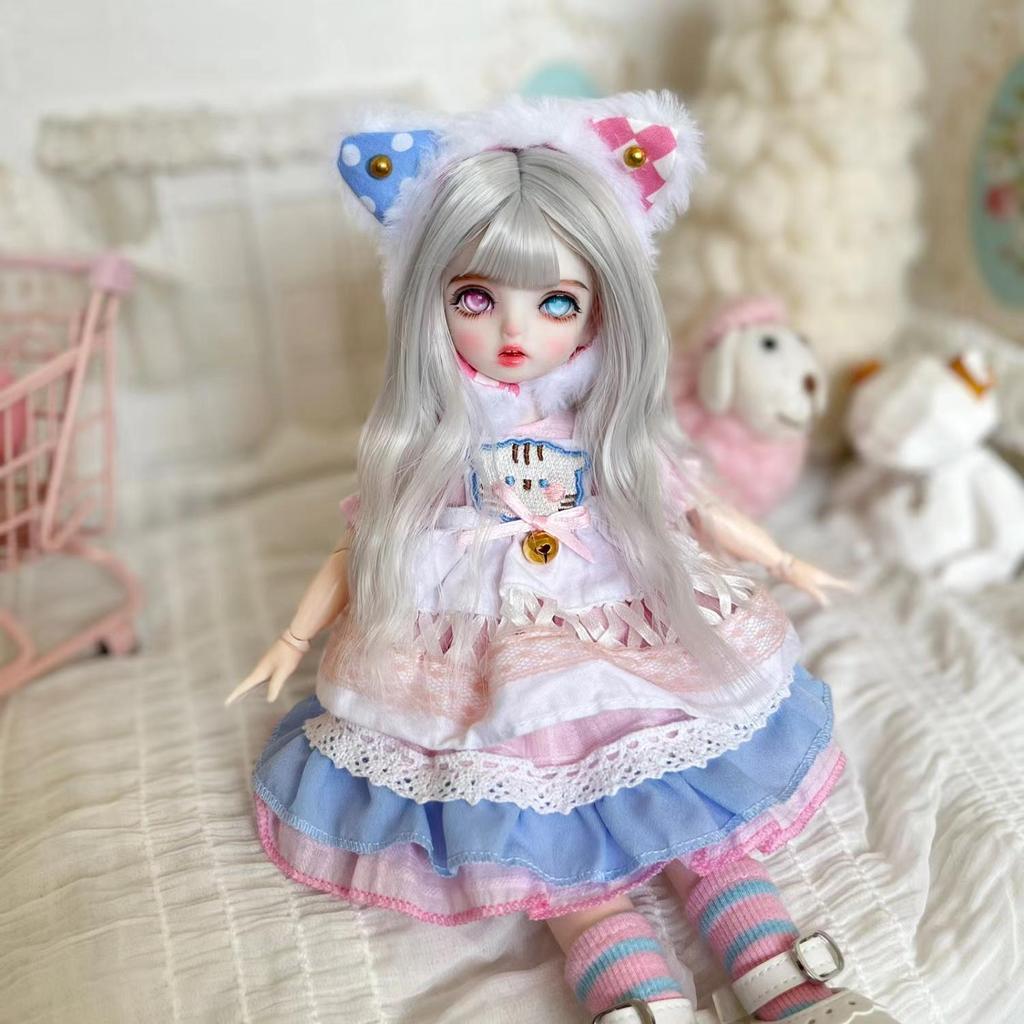 30cm BJD1/6 Doll Makeup Changing Doll 6-point Articulated Doll 3D Real Eye Girl Toy Manual Dressing Doll