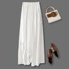 Summer 2025 Plus Size Women Vintage Casual Loose Wide Leg Pants Basic Elastic High Waist Pants Thin Trousers