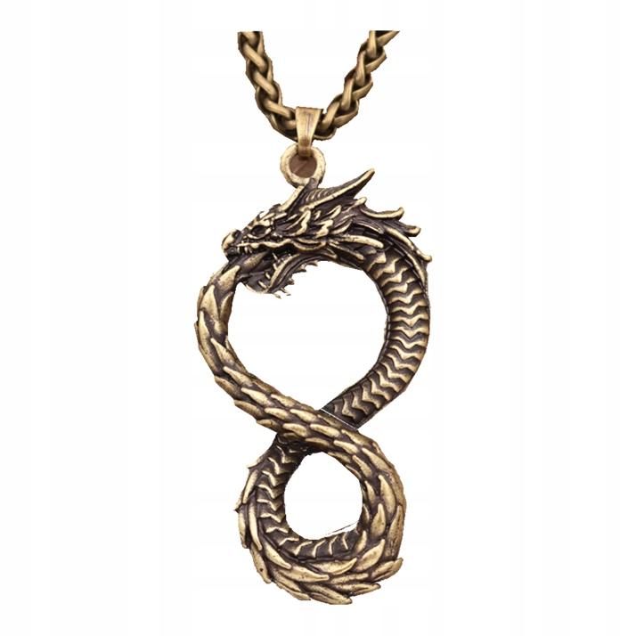 Ouroboros Dragon Necklace Greek Egyptian Symbol 124
