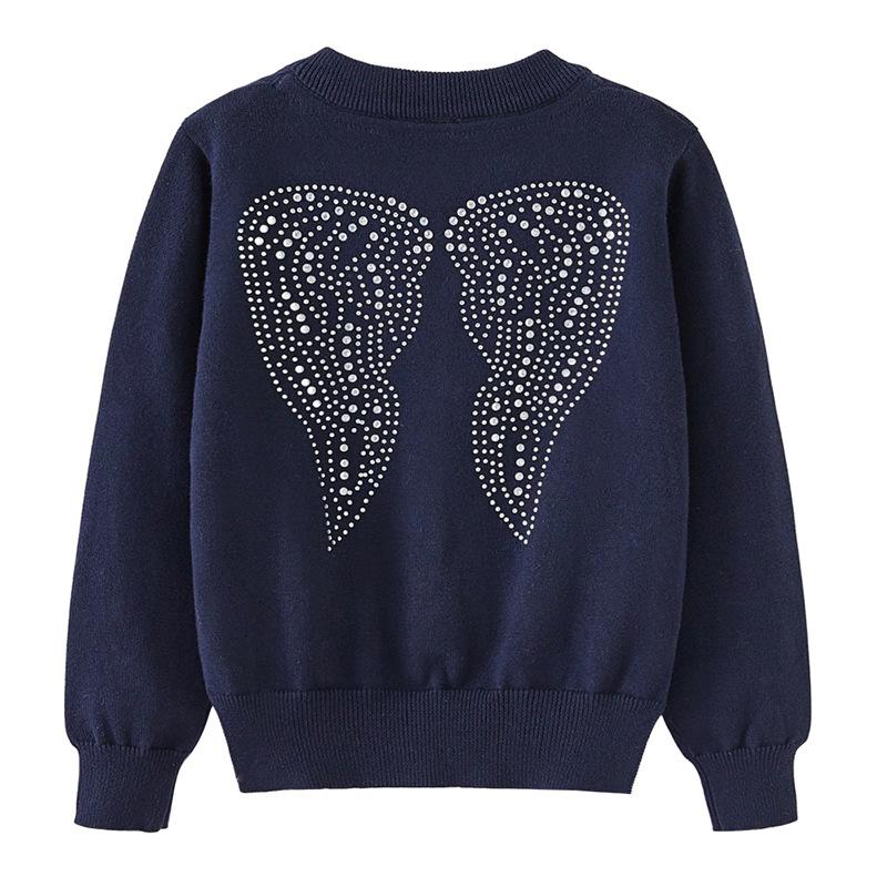 Весенне-осенний Инс Сочетающийся Детский Вязаный Кардиган Куртка Хлопок Девочки Свитер Кардиган