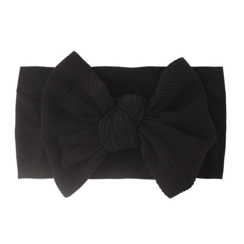 New Bow Nylon Headband, Cute Soft Elastic Twill Bubble Baby Hair Accessories, Baby Headband