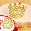 20/1Pcs Mini Crown Cake Decoration Princess Topper Kids Baby Pearl Tiara Ornament for Wedding Birthday Party Cake Decoration