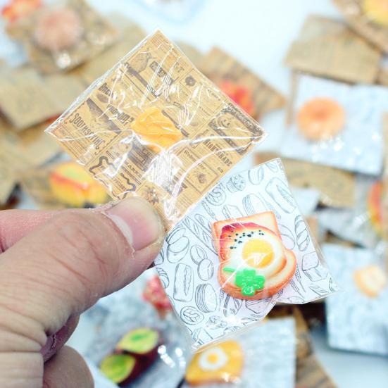 10 шт. Набор для кукольного домика Мини-хлеб из смолы Миниатюрный хлеб Тосты Закуски