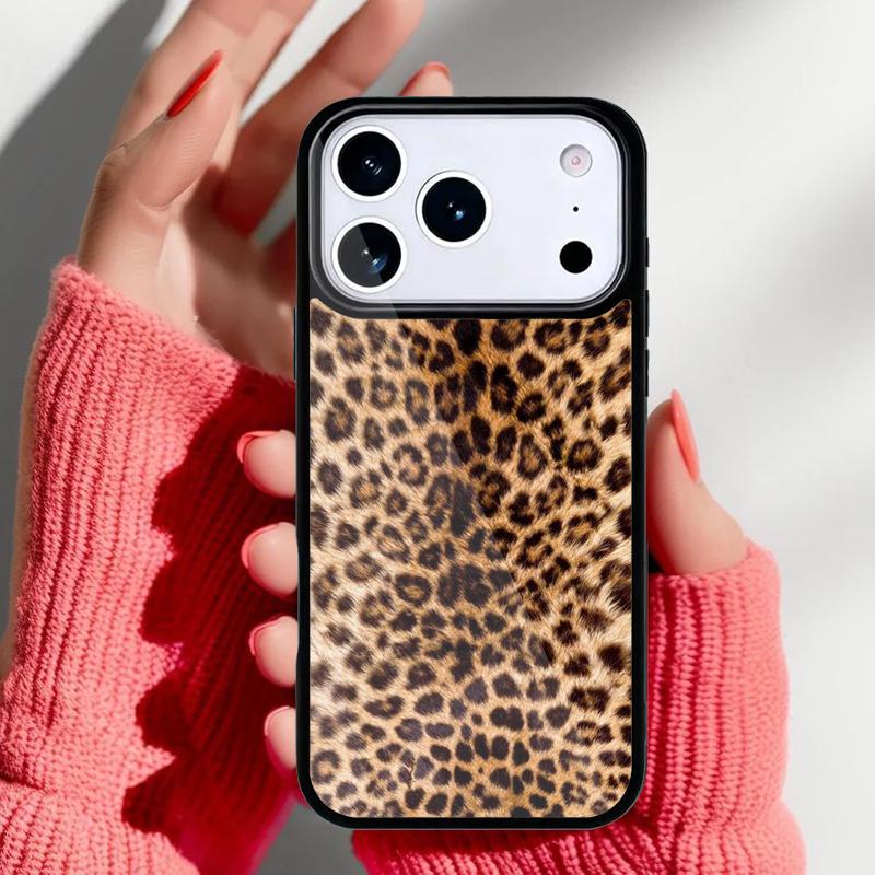 Модный леопардовый чехол для телефона iPhone 17 16 15 14 13 Pro Max Задняя крышка для 12 11 Pro Coque