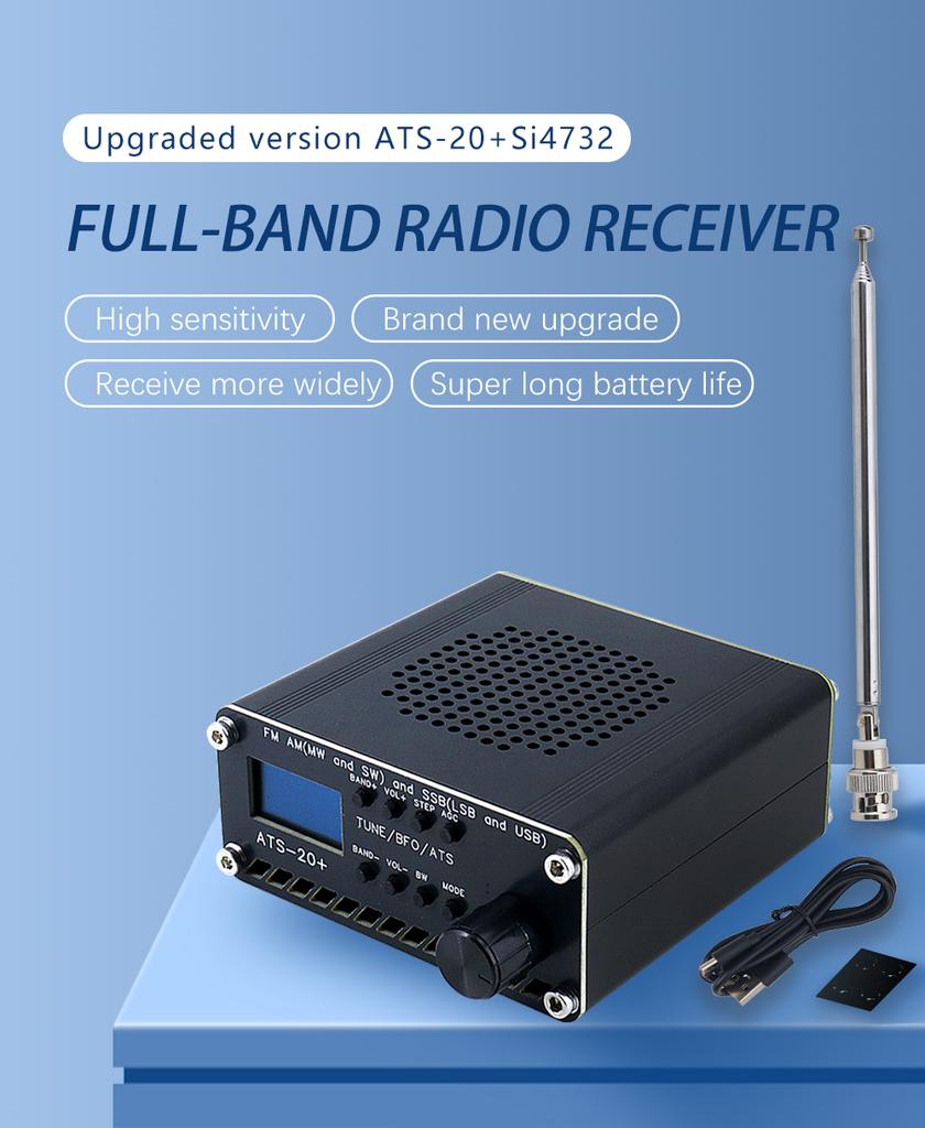 Обновленный полнодиапазонный радиоприемник ATS-20+Si4732 DSP SDR FM-приемник AM (MW Y SW) y SSB (LSB и USB)