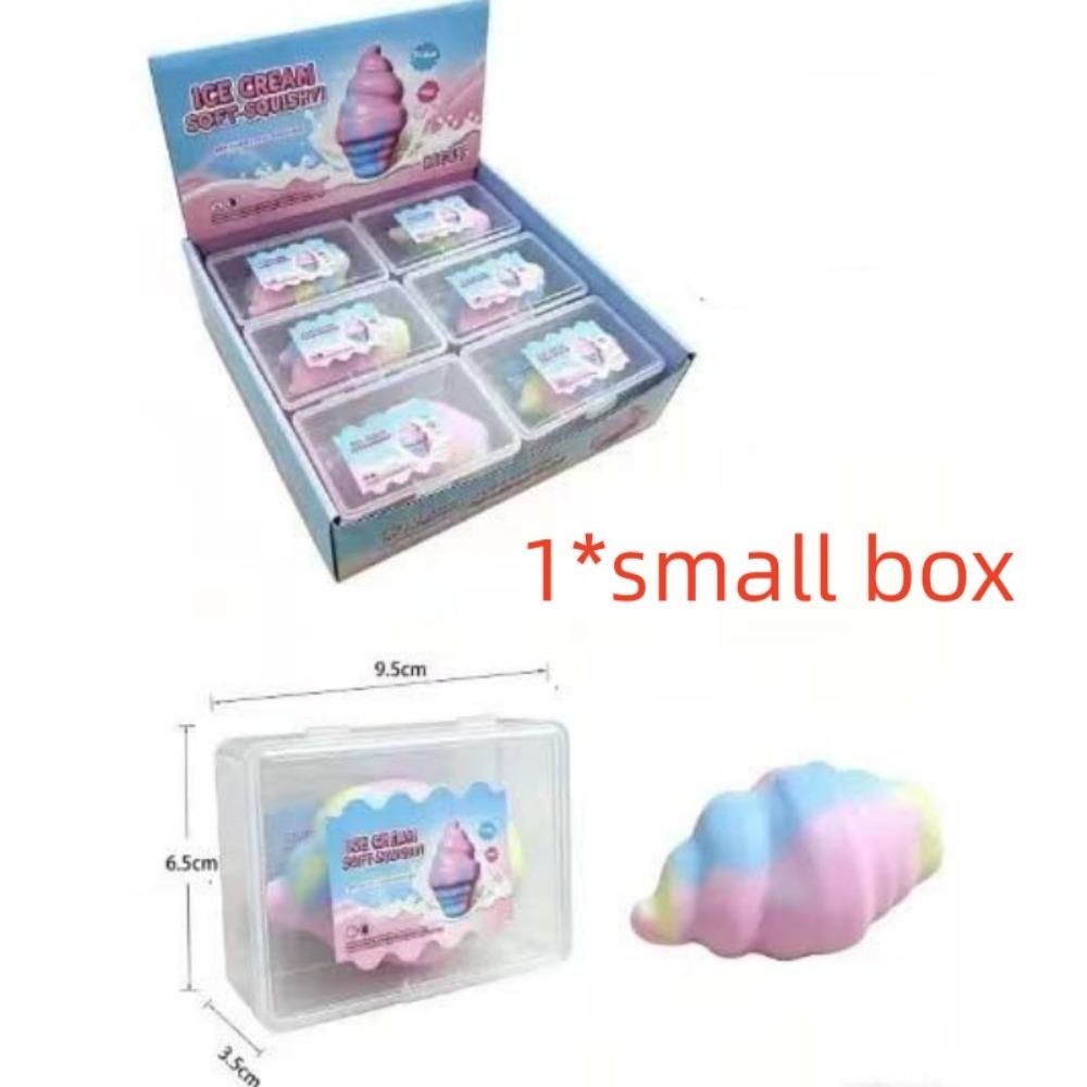 Ice Cream Wax Cracking Squeeze Dumpling Crispy Feel Squishy Crunch Squishy Toy  Children Gifts