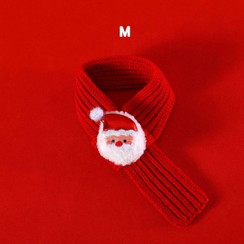 Pet Christmas Scarf Cat Dog New Year Warm Scarf Pet Winter Knitted Scarf Cat Collar Puppy Accessories