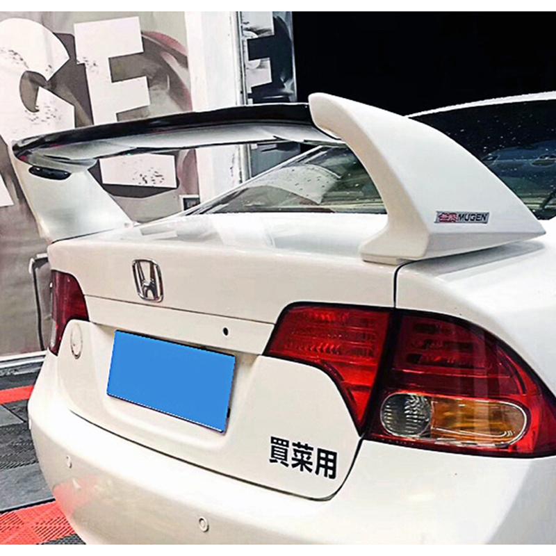 Для Honda Civic 2006-2011 ABS FD2 Спойлер из трех или четырех частей Крышка багажника автомобиля Civic Заднее крыло