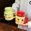 Щенок Яблочный Чайник Новая Модель Высокий Милый Парная Кружка Девушки Дом Общежитие Керамическая Кружка