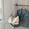 2026 New Large Capacity Canvas Crossbody Bag for Women Trendy School Commute Ins Versatile Casual Shoulder Pillow Bag