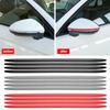 4 шт. 41 см защитная полоса для двери автомобиля, противоударная полоса из углеродного волокна, резиновая защитная накладка на бампер автомобиля, наклейка от царапин, отделочные полоски