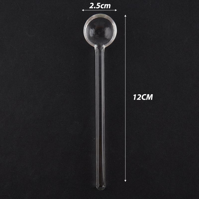 Стеклянная чайная ложка с длинной ручкой, посуда, прозрачная ложка для перемешивания кофе