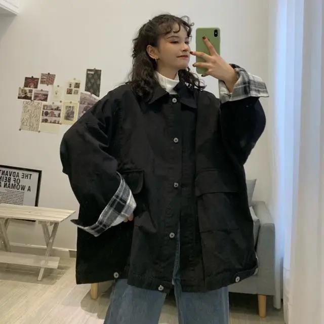 Куртки большого размера в стиле Харадзюку, женские модные ветровки, повседневные свободные пальто, мягкие и удобные парки