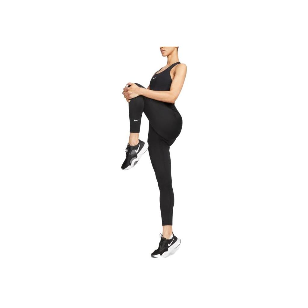 Nike Женские облегающие спортивные брюки Therma-Fit One Solid с высокой талией и девятью точками, черные FB8613-010