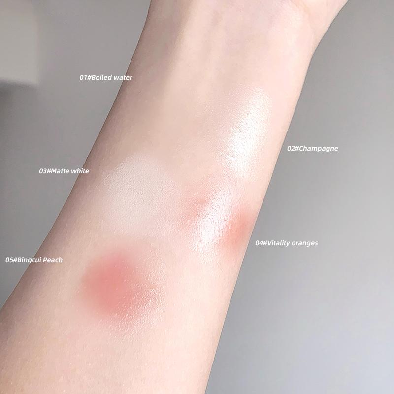 GEGE BEAR Highlight&Blush Stick Style High Gloss Fine Flash Natural Moist Portable Blush Cream Создайте естественный контурный карандаш