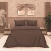 3D Microfiber Duvet Cover Set 260x240 Cm GAIA Brown, by Soleil d'Ocre
