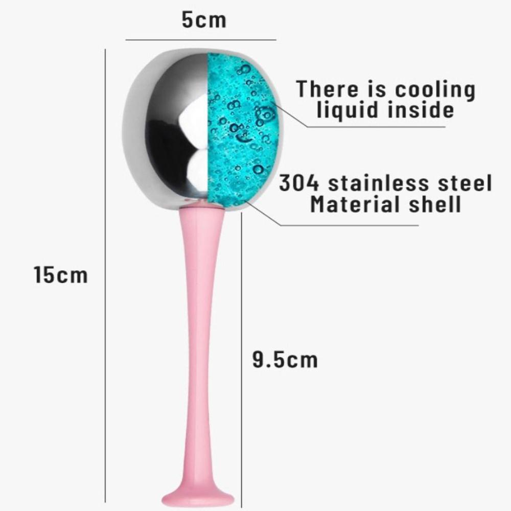 Puffiness Relief Ice Globes for Face Stainless Steel Cryo Facial Globes Skin Therapy