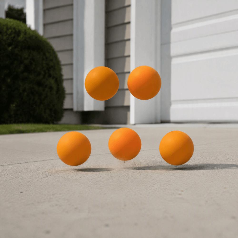 5pcs Rubber Material Squash Ball 6 cm Diameter Hollow Squash Practice Ball Reaction Practice