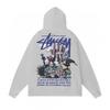 Unisex Hooded Cotton Sweatshirt Streetwear Letter Print Loose Fit Winter Casual Top Teens