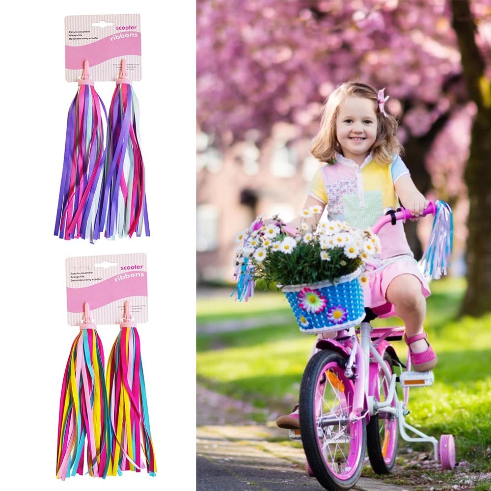 Colorful Child Bike Tassel 30CM Scooter Ribbon Bicycle Ribbon Bicycle Handlebar Bike Streamer
