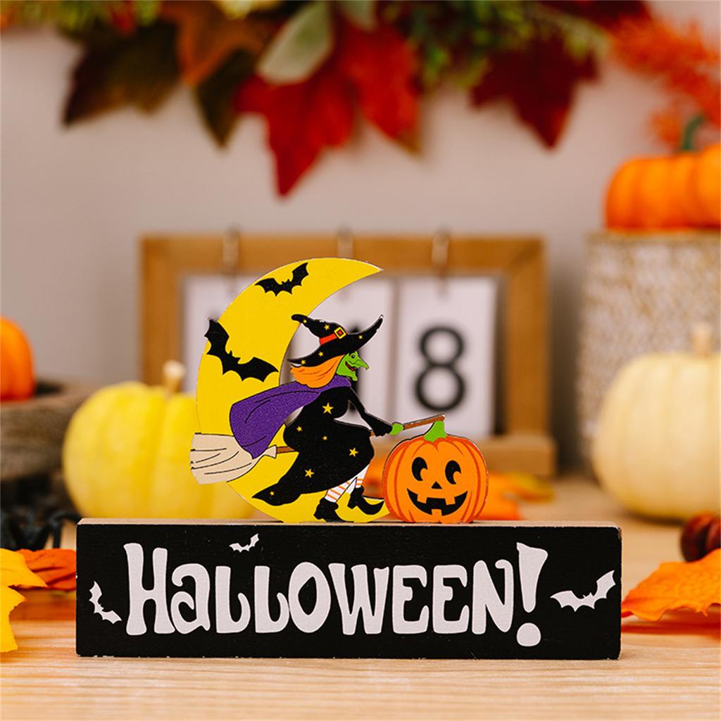 Halloween Decorations, Ghost Festival Gnome , Wooden Decorations, Atmosphere Decoration, Ghost Stage Setting