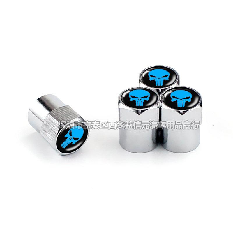 Modified Car Motorcycle Tire Valve Caps Personalized Logo Fanged Skull Valve Core Covers