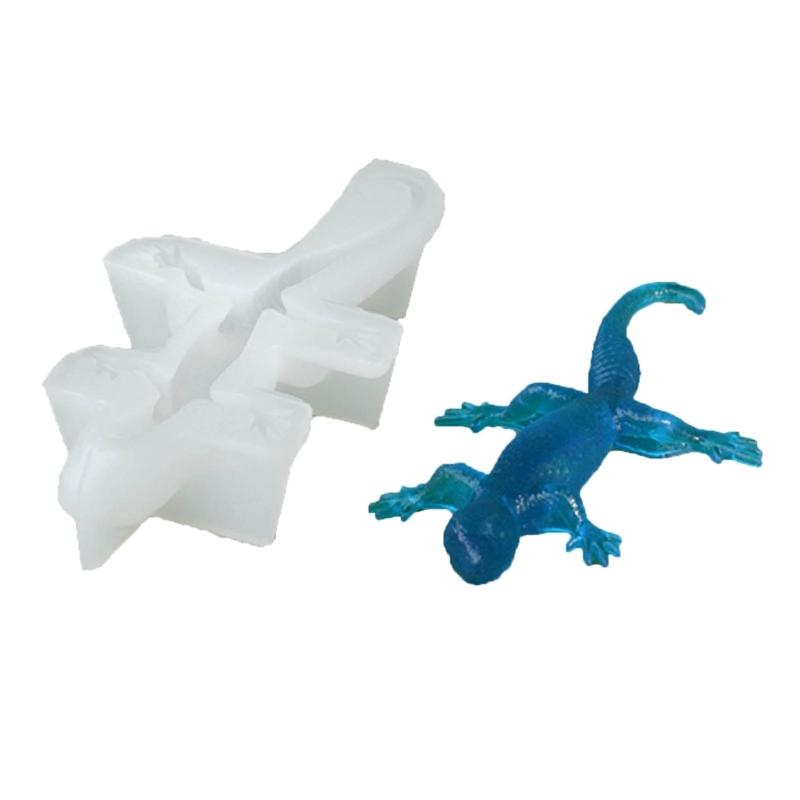 Lizards Shaped Mold Animal Silicone Mold for DIY Soap Plaster Ornament, Resin Casting Silicone Mold