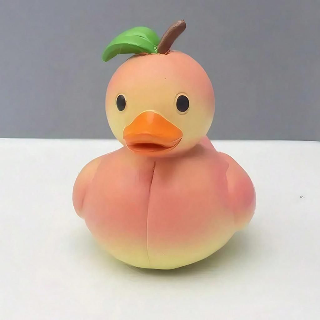 1PC Fun Strawberry Duck,Pineapple Duck Home Decorations,Handmade Resin Decorations,Cute Cartoon Style Fruit Duck Figurine