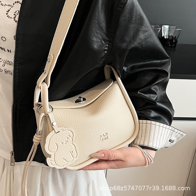 Korean Version of Simple Fashion Sense Messenger Small Square Bag Women 2025 Spring New Commuter Portable Versatile Small Bag