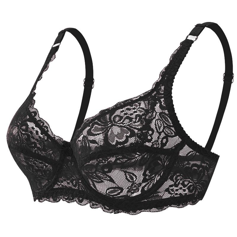 Сексуальный кружевной тонкий бюстгальтер, трусы, нижнее белье, женский бюстгальтер с пуш-ап и вышивкой, ажурное интимное нижнее белье, костюм размера плюс, новые бюстгальтеры