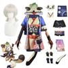 Game Sayu Cosplay Costumes Anime Outfit Halloween Costume for Women Party Uniform Tail Role Play Clothing Wig