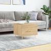 VidaXL Coffee Table Sonoma Oak 50x50x40 Cm Engineered Wood 829370