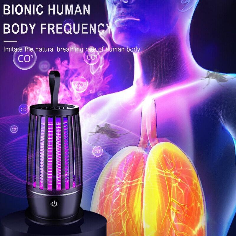 Электронная защита от комаров для внутреннего и наружного использования, защита от мух, УФ-лампа от комаров 3600 В, средство от насекомых для дома, кухни, двора, кемпинга