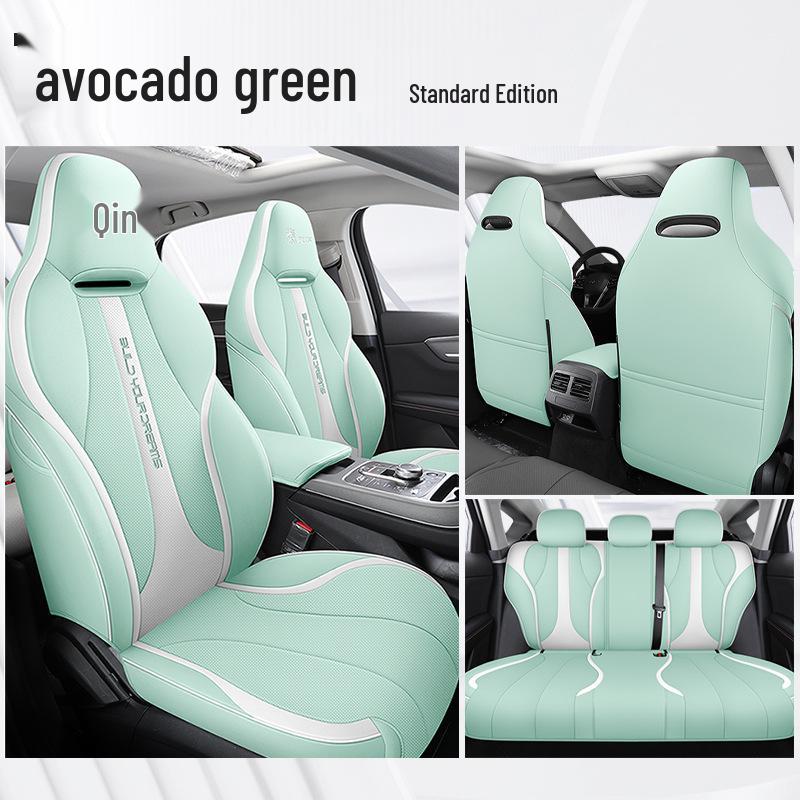 Спортивный кожаный чехол на сиденье DJGY для BYD Qin PLUS - Всесезонная подушка