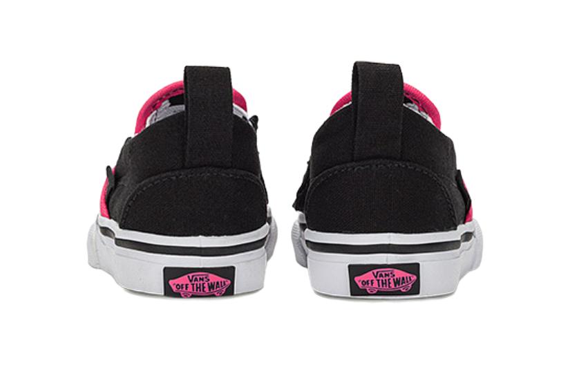 Vans Slip on V Cushioning, Wear Resistant Low top Toddler Shoes Black Infant And Toddler VN000UBSB9P