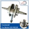 Коленчатый вал для мотоцикла CQHZJ для BAJAJ 225 RE225 RE175 RE205 Трехколесный велосипед Тук-Тук Запасные части Прочный коленчатый вал двигателя