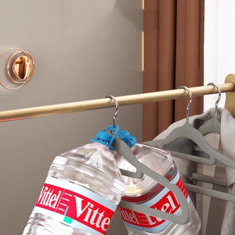 Набор прочных серых флокированных вешалок - 10 штук, многофункциональное решение для хранения и сушки в гардеробе