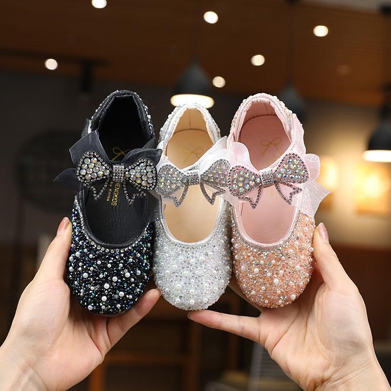 Summer Korean Version Of Girls Princess Little Girl Princess Ribbon Baby Shoes Leather Shoes