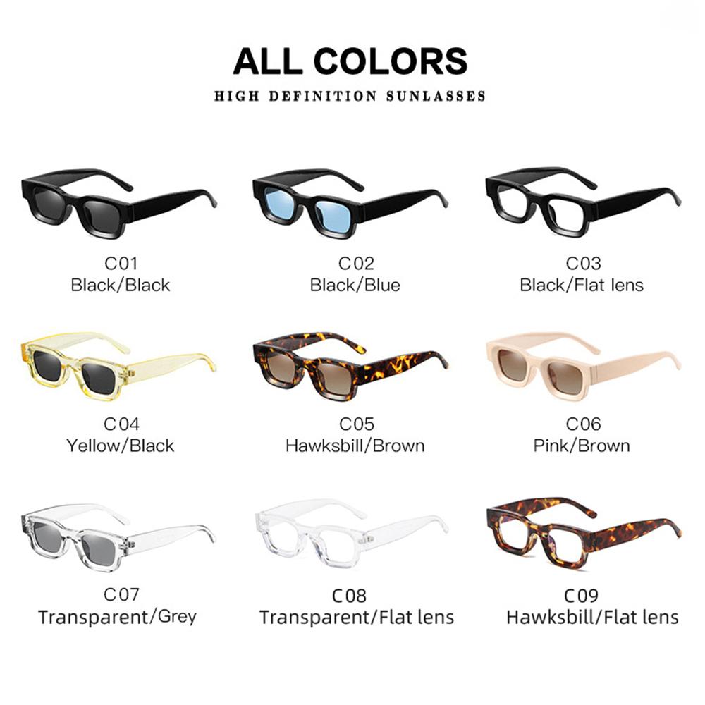 Модные маленькие панк квадратные поляризованные солнцезащитные очки женские солнцезащитные очки оттенки мужские солнцезащитные очки