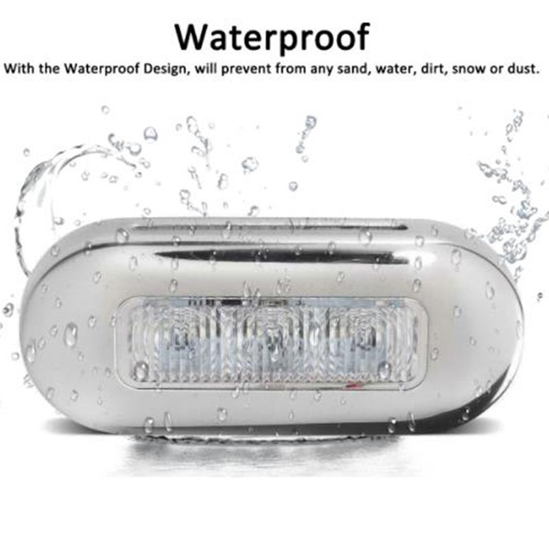 2 шт. 12 В светодиодные фонари для освещения лодок, светодиодные водонепроницаемые фонари для транца и лестниц