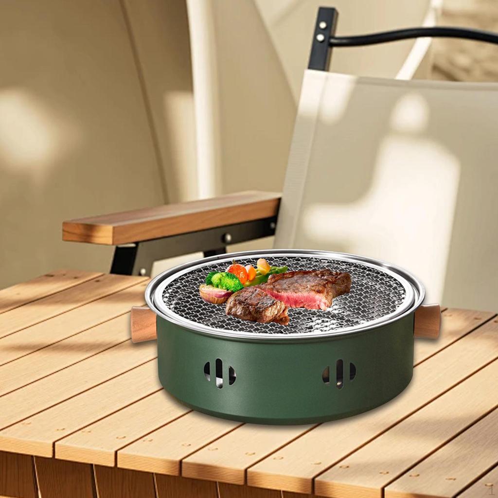Гриль для барбекю из нержавеющей стали Портативные печи для подогрева чая для заднего двора