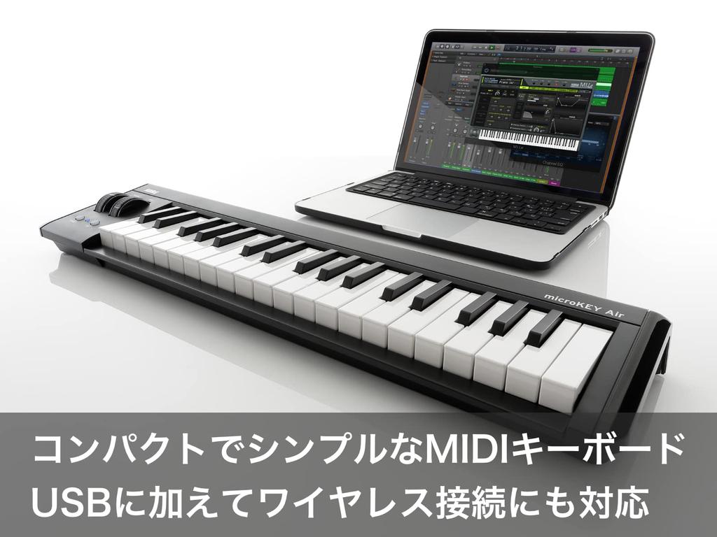 KORG Wireless MIDI Keyboard Controller Bluetooth DTM Included microKEY2 Air 49 Keys Plug-in