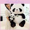 Cartoon Panda Beibei Simulation Soft Plush Toy Stuffed Animal Doll Gift Sleeping