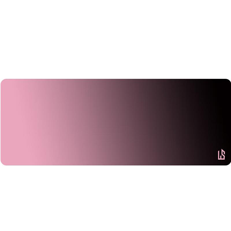 LINGSHE Mouse Pad 800x300x2mm Extra Large Gradient Minimalist Morandi Style Gaming Office Keyboard Desk Mat G-89 Pink Black